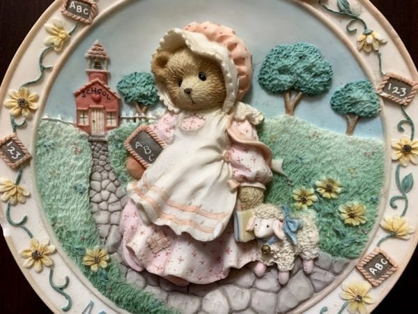 Cherished Teddies by Enesco Mary Had A Little Lamb Plate