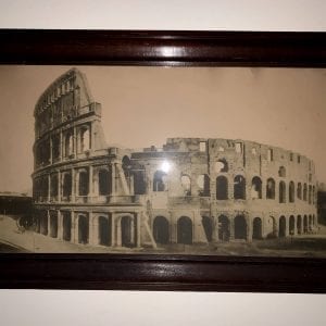 Antique Rome Coliseum Photograph Print Framed